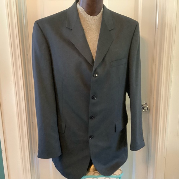 J Riggings full suit plaid size 42 L color gray and black. - Picture 2 of 14